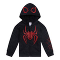 Marvel Spider-Man Little Boys' Cosplay Fleece Zip-Up Hoodie Miles Morales Black