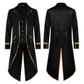 Men Clearance LYXSSBYX Mens Jackets Fall Fashion Halloween Men's Costume Men's Mid Length Retro Tuxedo Costume