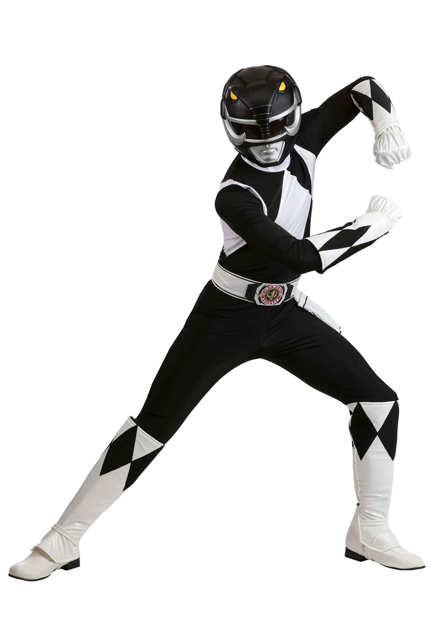 Men's Authentic Power Rangers Black Ranger Costume