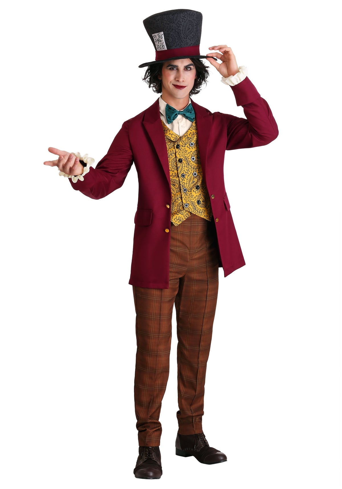 Mens Plus Size Mad Hatter Costume