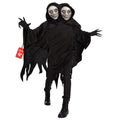 Morph Ghoul Costume Adult, Grim Reaper Costume, Soul Taker Ghost, Scary Mens Dementor Halloween Monster Ghost Wendigo Outfit