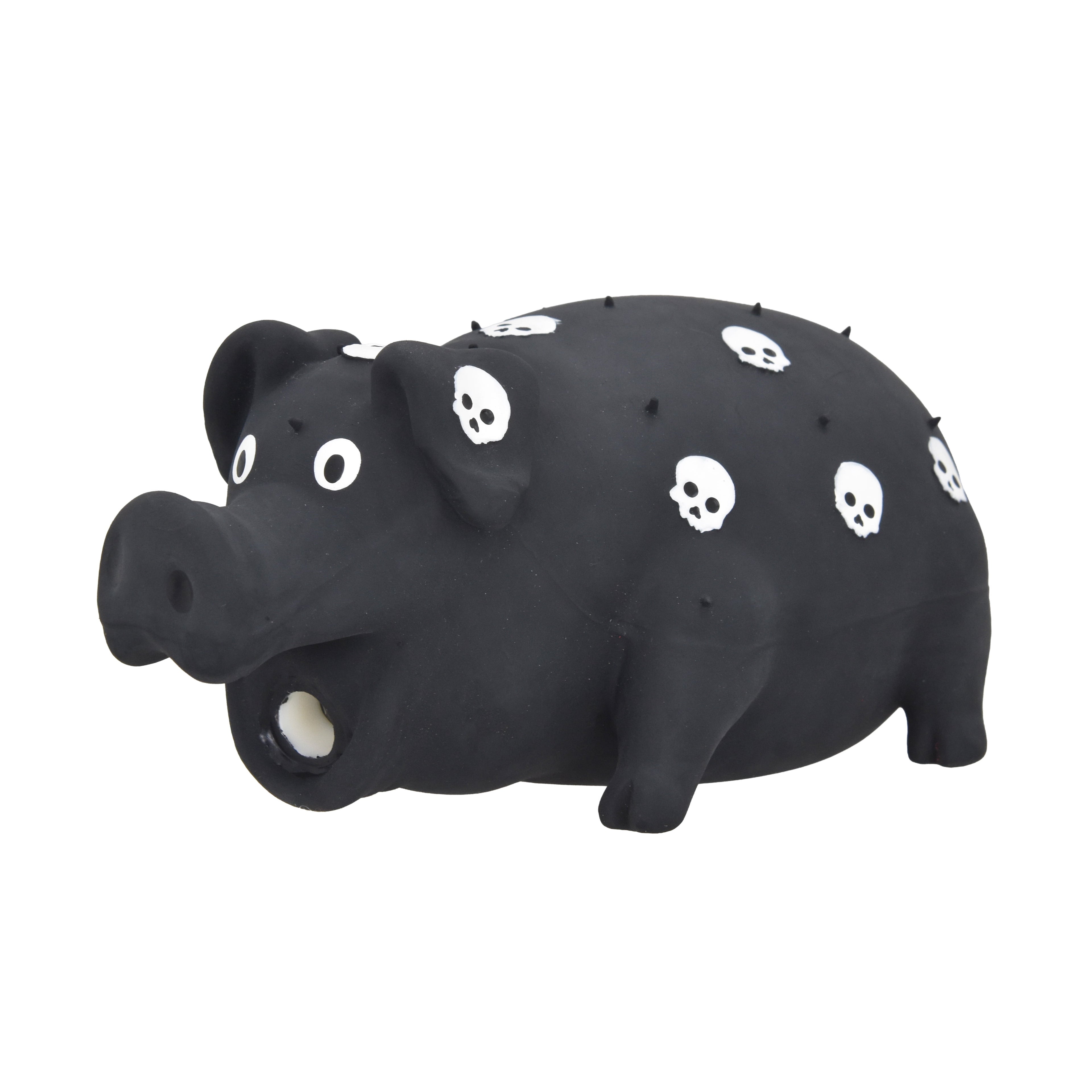 Vibrant Life Halloween Pigglesworth with Skulls Dog Toy