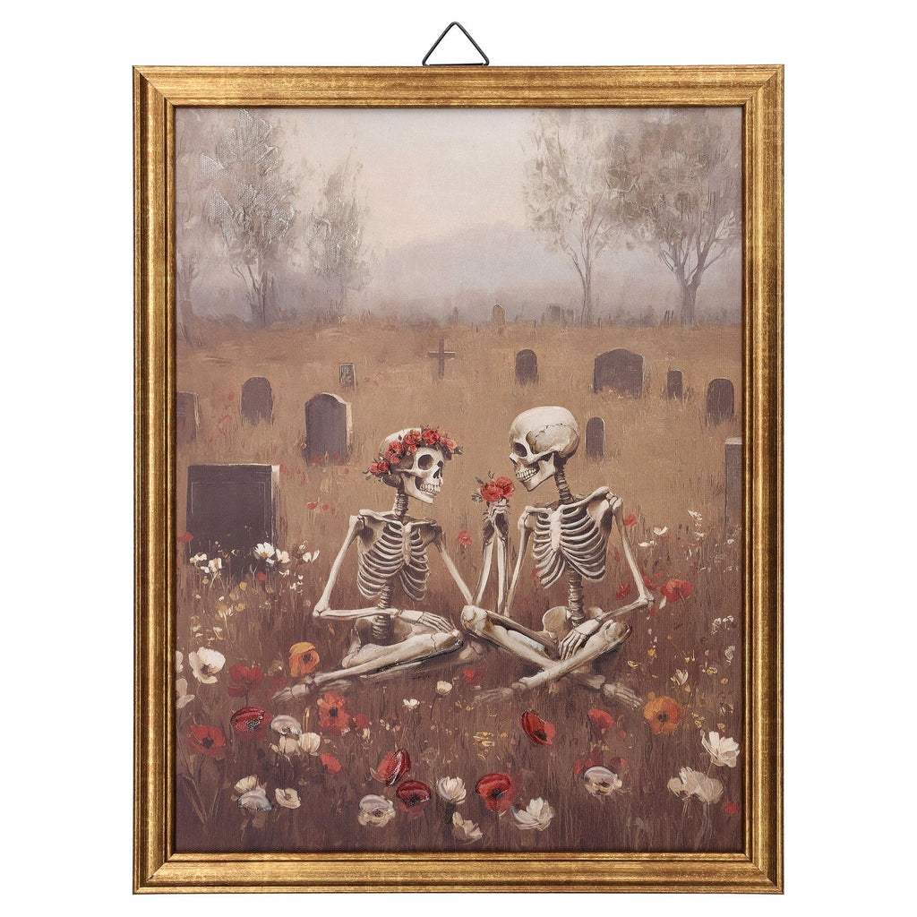 Skeleton Couple Framed Wall Art, Multicolor, 11" x 14", Halloween by Way To Celebrate