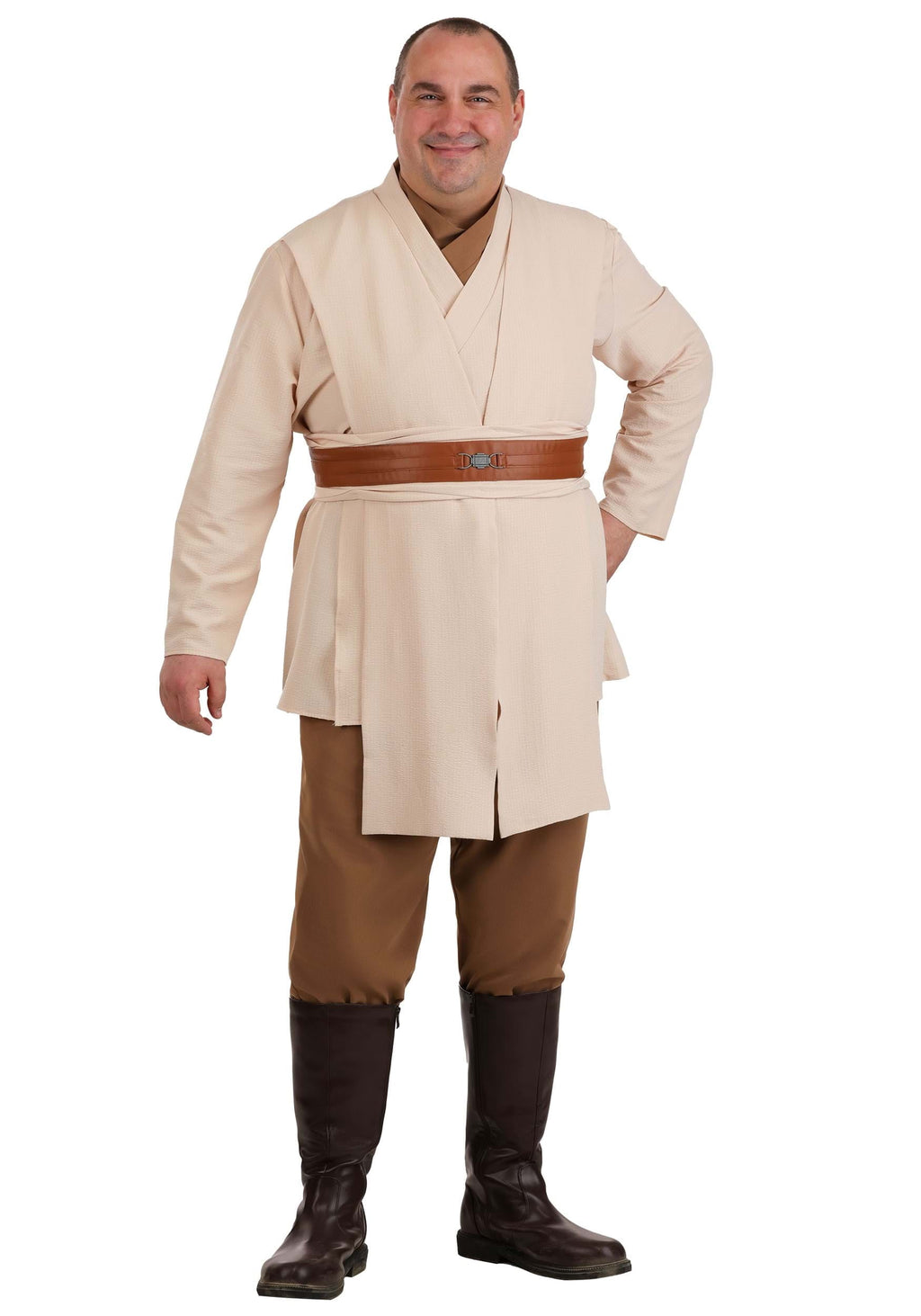 Plus Size Deluxe Star Wars Jedi Men's Costume
