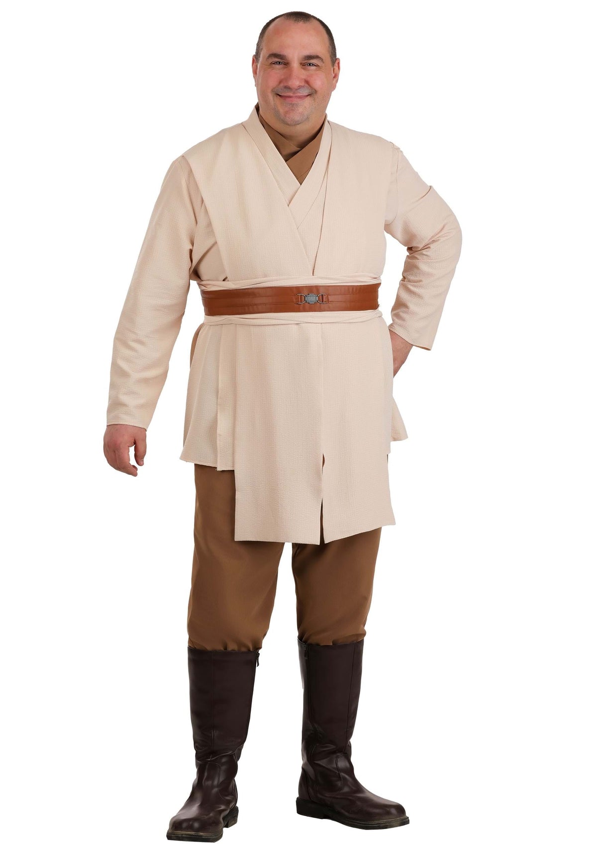Plus Size Deluxe Star Wars Jedi Men's Costume