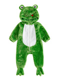RUINIXCW Kids Toddler Baby Halloween Animal Costume Infant Cute Frog Dog Costume Baby Boy Girl Fall Winter Clothes Warm Flannel Footed Romper Casual Zipper Hooded Footie Jumpsuit