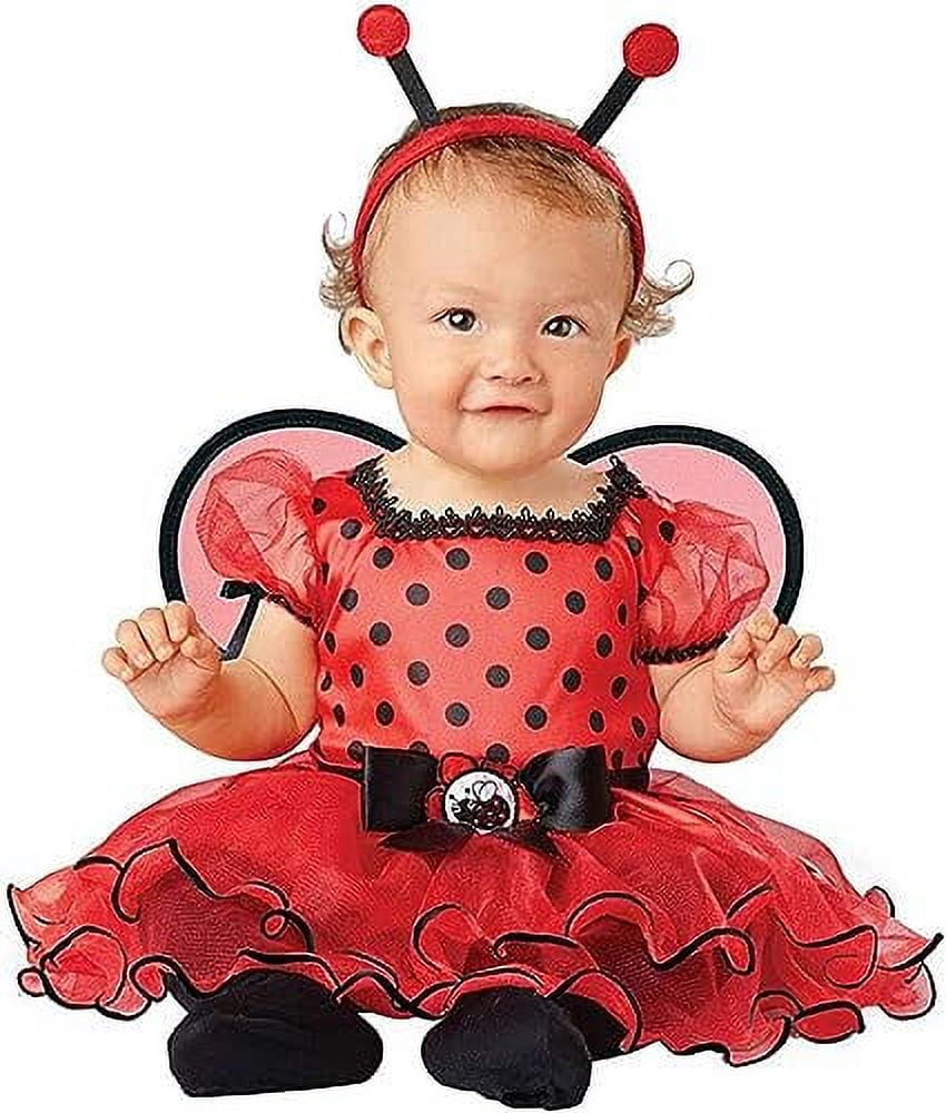 Seasons Infant Baby Girls Ladybug Dress with Tutu Skirt Halloween Costume (12-18 Months)