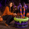 ShaoXinWan Halloween Inflatable Witch Leg Cauldron Cooler, Striped Wizard Leg PVC Ice Beverage Bucket, Themed Party Supply for Backyard, Picnic, Barbecue Layout