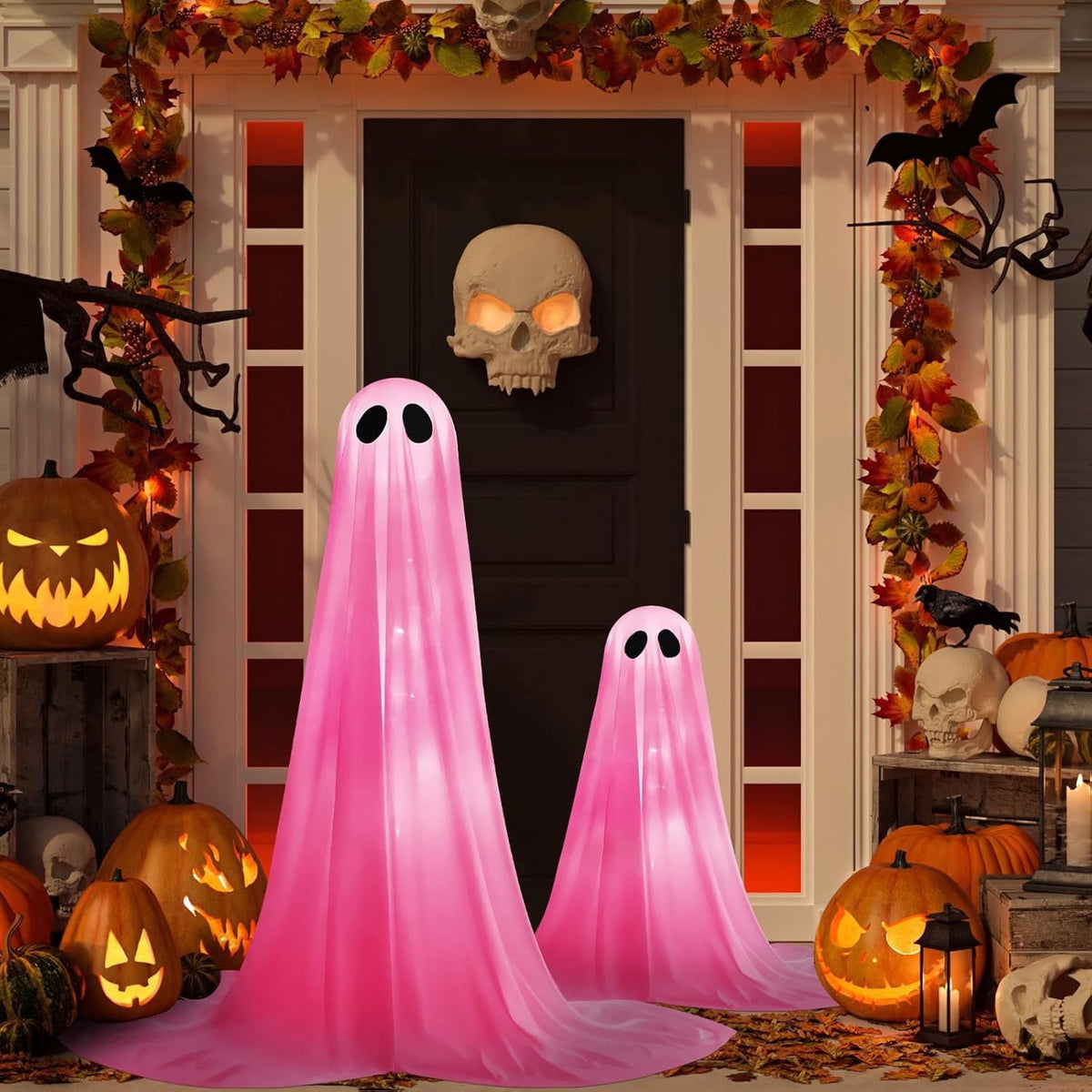 Skegnu Halloween Decorations Outdoor, Inflatable Ghost Halloween Decor Inflatable Ghost Halloween Decor
