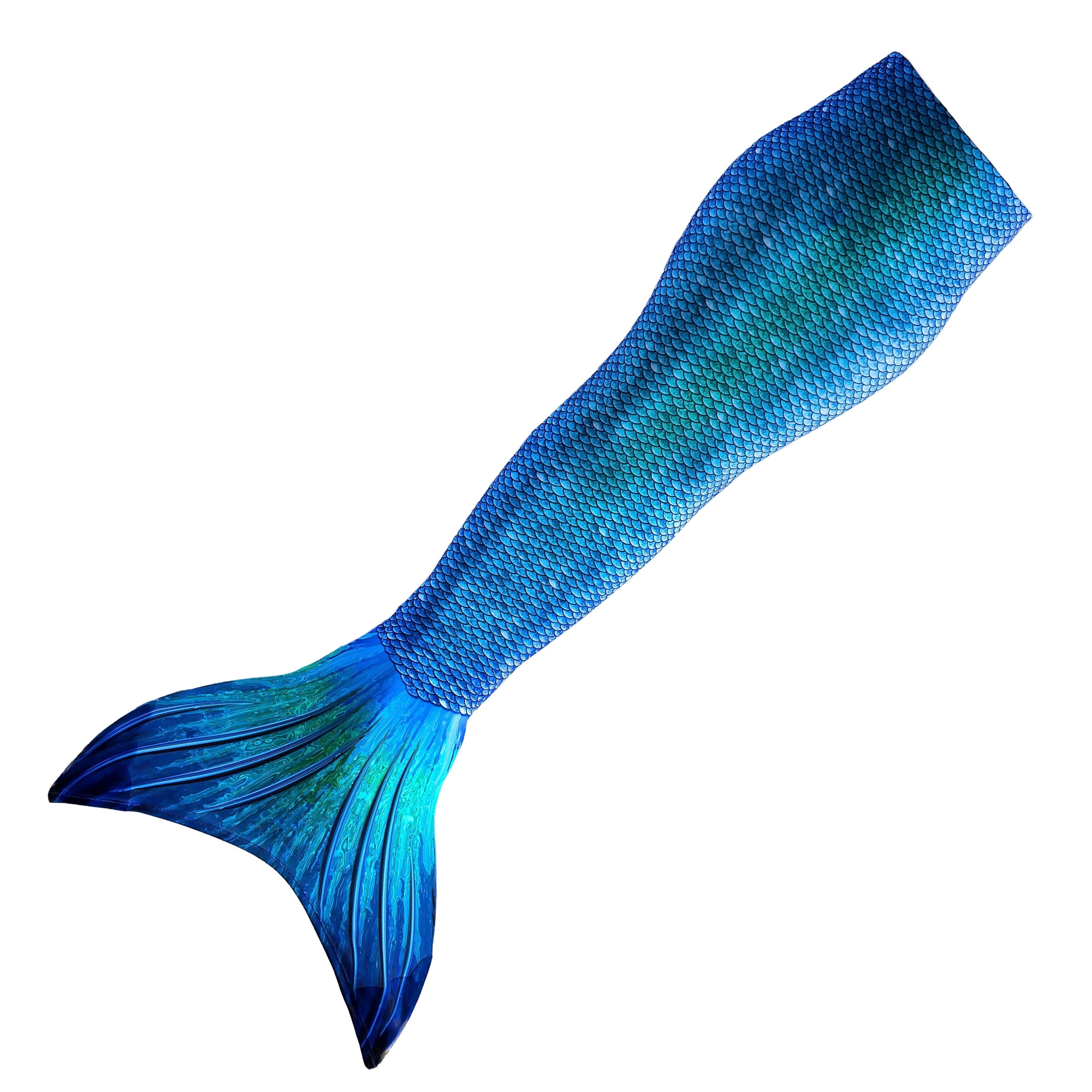Sun Tail Mermaid Blue Lagoon Tail Skin, Size Child Extra Large (Monofin Not included) for Girls
