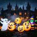 Joyfy 8 FT Large Halloween Inflatables Outdoor Decorations,Pumpkin Patch Blow Up Yard Decor with Built-in LEDs for Lawn Garden Patio Halloween Party
