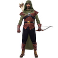 Joyfy Robin Hood Costume for Men Renaissance medieval Costume Outfits Set for Adult Halloween Dress Up Party