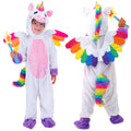 Joyfy Unicorn Costume for Kids Toddlers, One Piece Jumpsuit with Wings and Star Wand for Girls Halloween Dress Up Party 0-7 Years