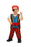Ahoy Matey Pirate Costume for Toddlers Boys, 3T - 4T, by Way to Celebrate