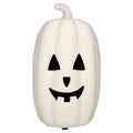 Paper Mache Jack-o'-Lantern Decoration, White, 12.5", Halloween by Way To Celebrate