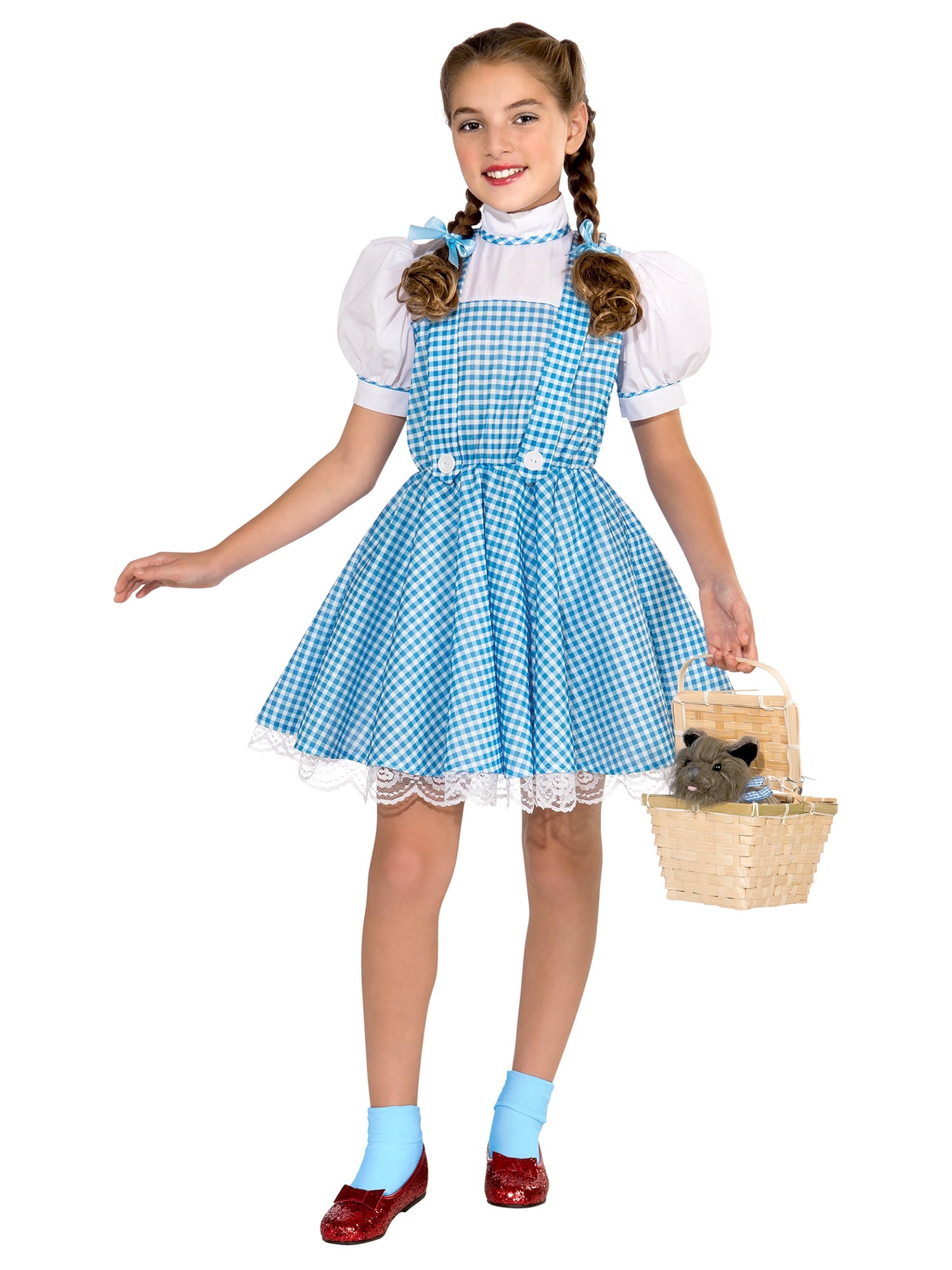 The Wizard of Oz Dorothy Deluxe Costume for Kids by Rubies, Girls XS