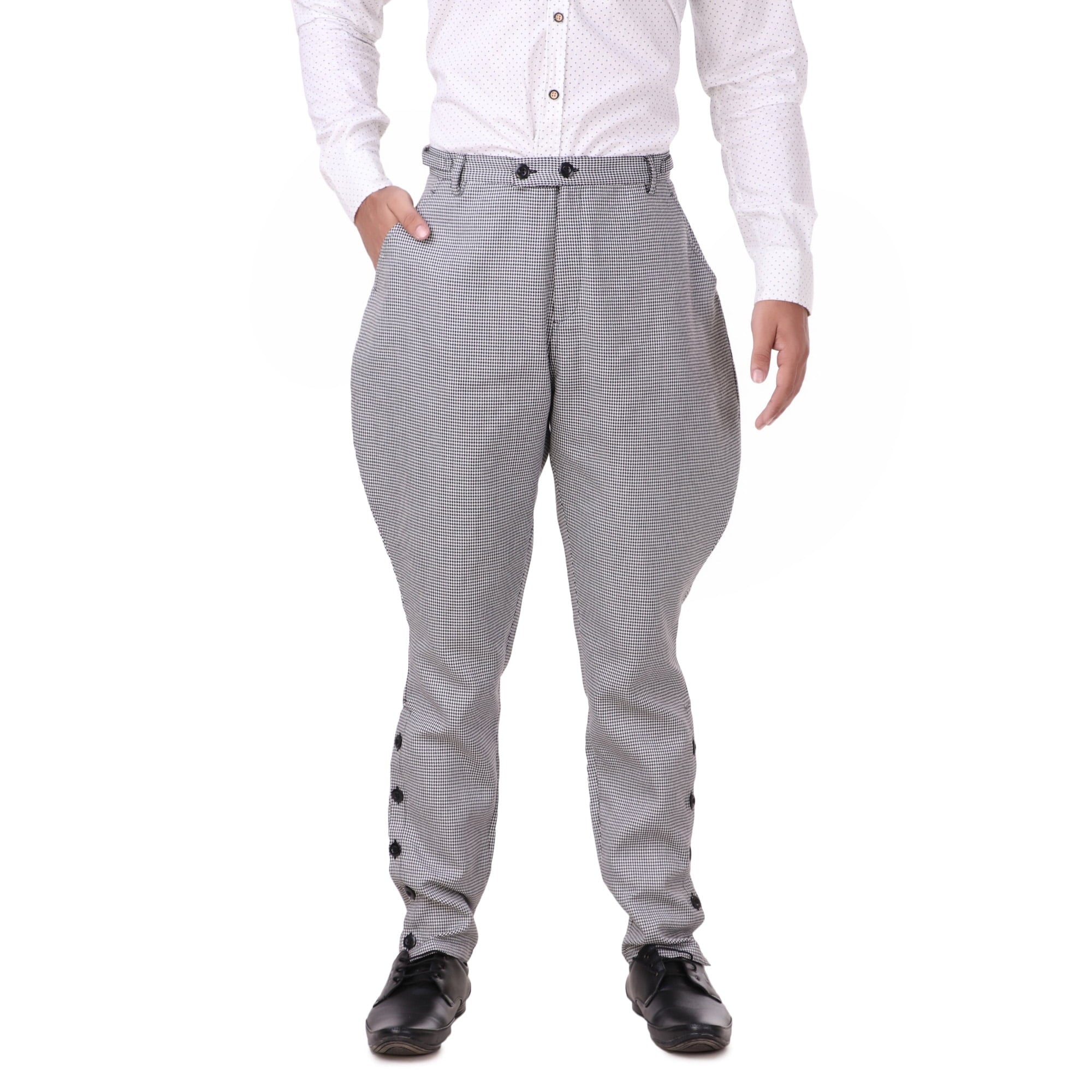 ThePirateDressing Men's Steampunk Victorian Cosplay Archibald Jodhpur Pants - Renaissance & Gothic Costume Trousers