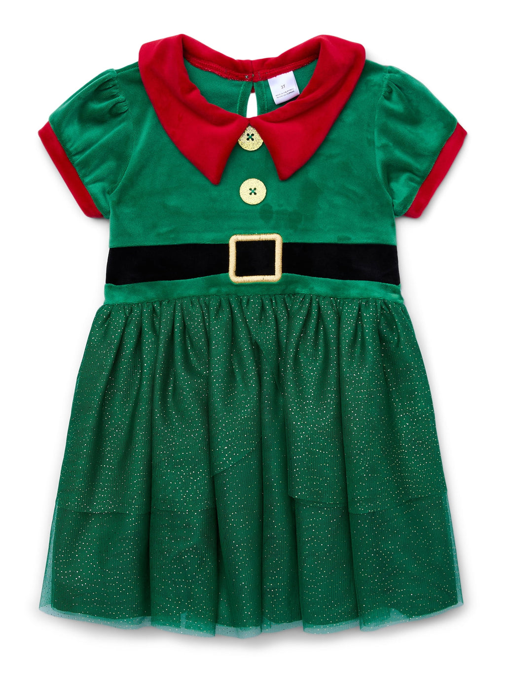 Toddler Girl Elf Velour Cosplay Dress, Sizes 12M-5T