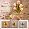 Tulip Bedside Night Light Lamp Halloween Decorations, Yard Garden Pathway Light Decor perfect for creating a scary haunted house layout layout arrangement setup. 18*14cm,1PC