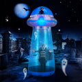 UBesGoo 9 ' Halloween UFO Outdoor Halloween Inflatables for Patio Garden Photo Shoot