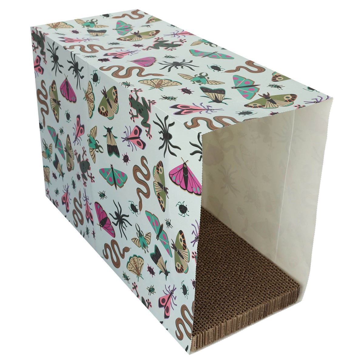 Vibrant Life Halloween Paper Bag with Cat Scratching Pad and Catnip, Creepy Critters, Multicolor