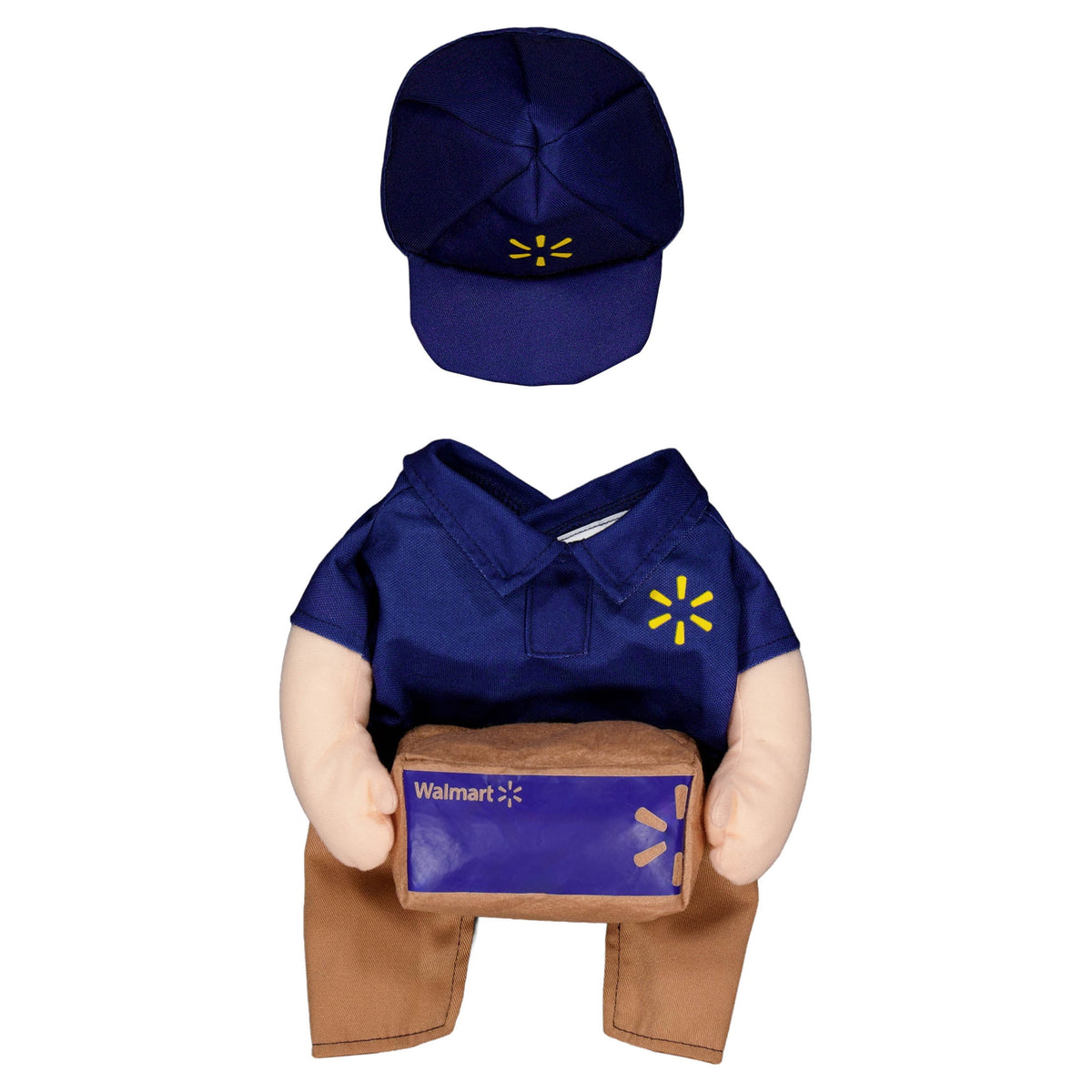 Vibrant Life Halloween Walmart Delivery Driver Costume for Dogs, Multicolor, XL