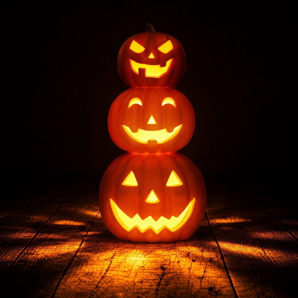 WDOBM Halloween Decorations, Light Up Hollow Blow Mold Pumpkin Halloween Yard Indoor Outdoor, Halloween Home Decor, Halloween Pumpkin, Indoor Halloween Decor for Holiday Gifts
