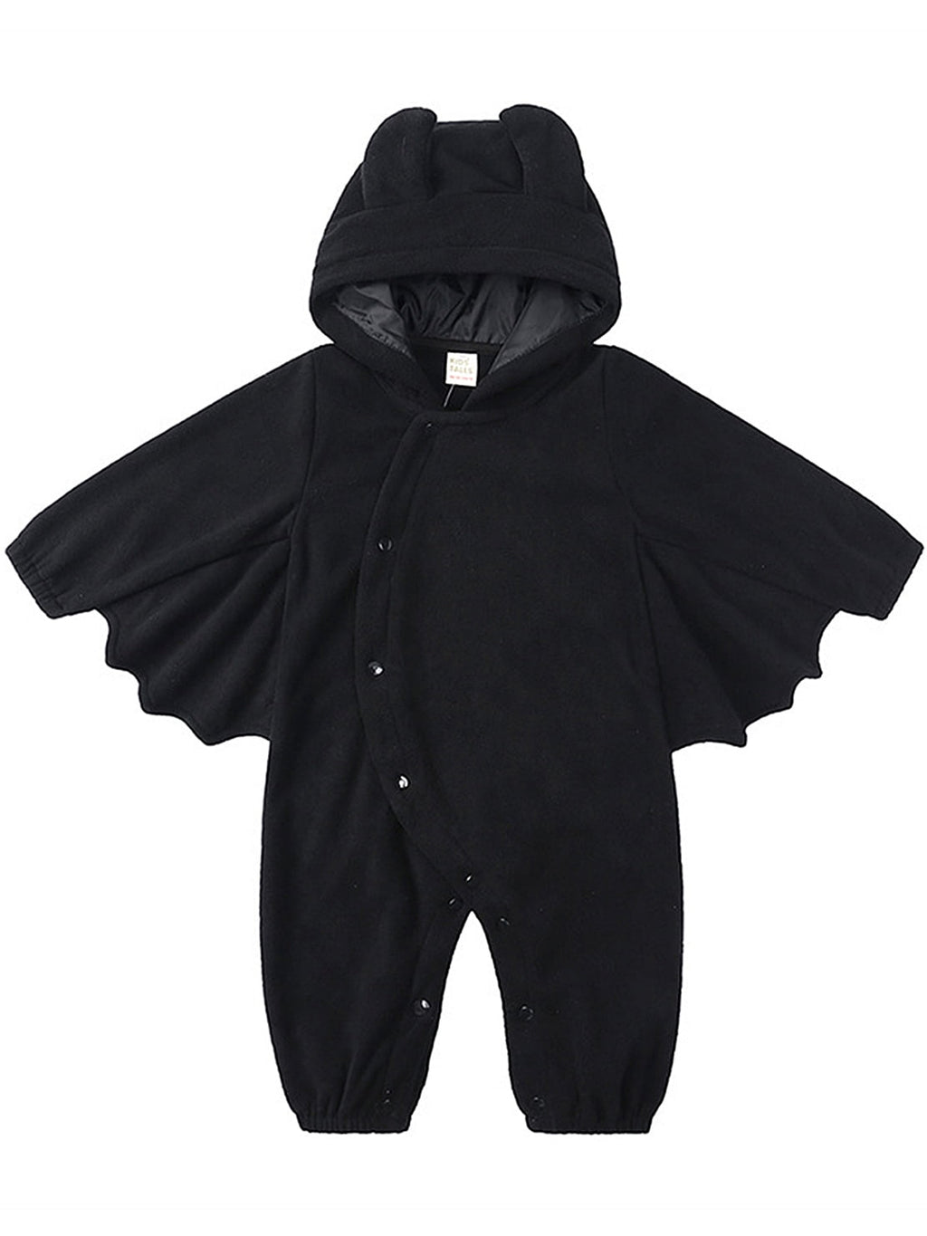 WIBACKER My First Halloween Bat Costume 0-24M Newborn Infant Baby Girl Boys' Hooded Jumpsuit Fleece Bat Romper