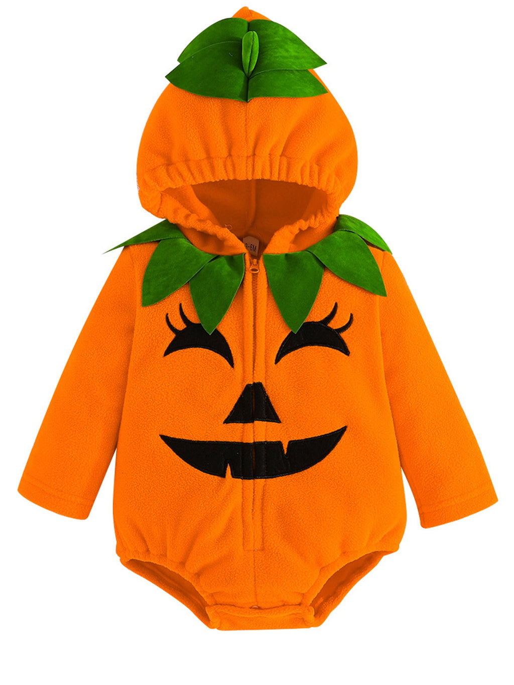 WIBACKER Infant Toddler Baby Girl Boy Halloween Outfits Pumpkin Costumes Cute Hooded Romper Jumpsuit Cosplay Clothes