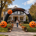 Wellcomer 20FT Inflatable Halloween Arch with LED Lights for Outdoor Decoration