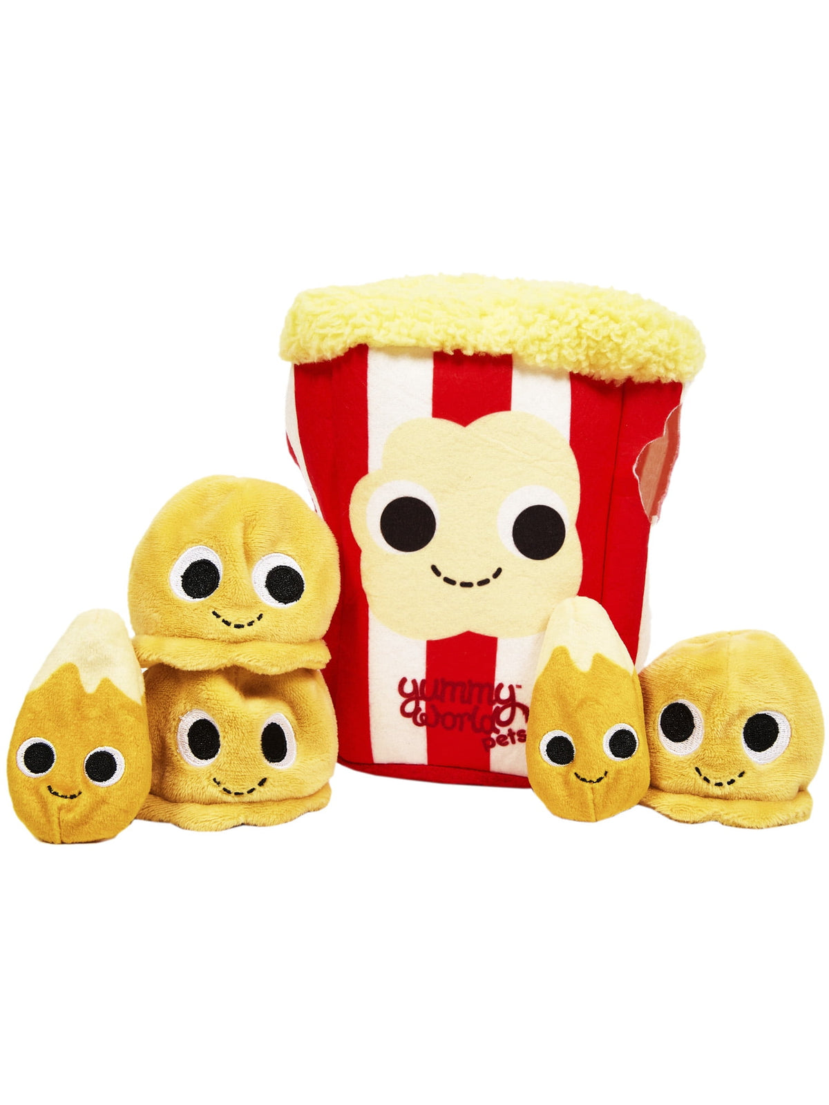 Yummy World Popcorn Pull Out Kernels Pet Toy