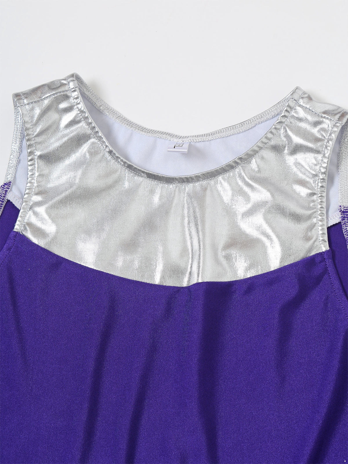 TiaoBug Womens Aline Cosplay Costumes Halloween Princess Outfits Sleeveless Crop Top Mini Skirt with Gloves Purple XXL