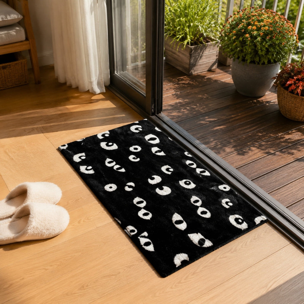 Tepsmf Halloween Doormat 19.7x31.4IN Soft Non Slip Halloween Bathroom Rug For Front Doors Porches And Witch-themed Home Decor