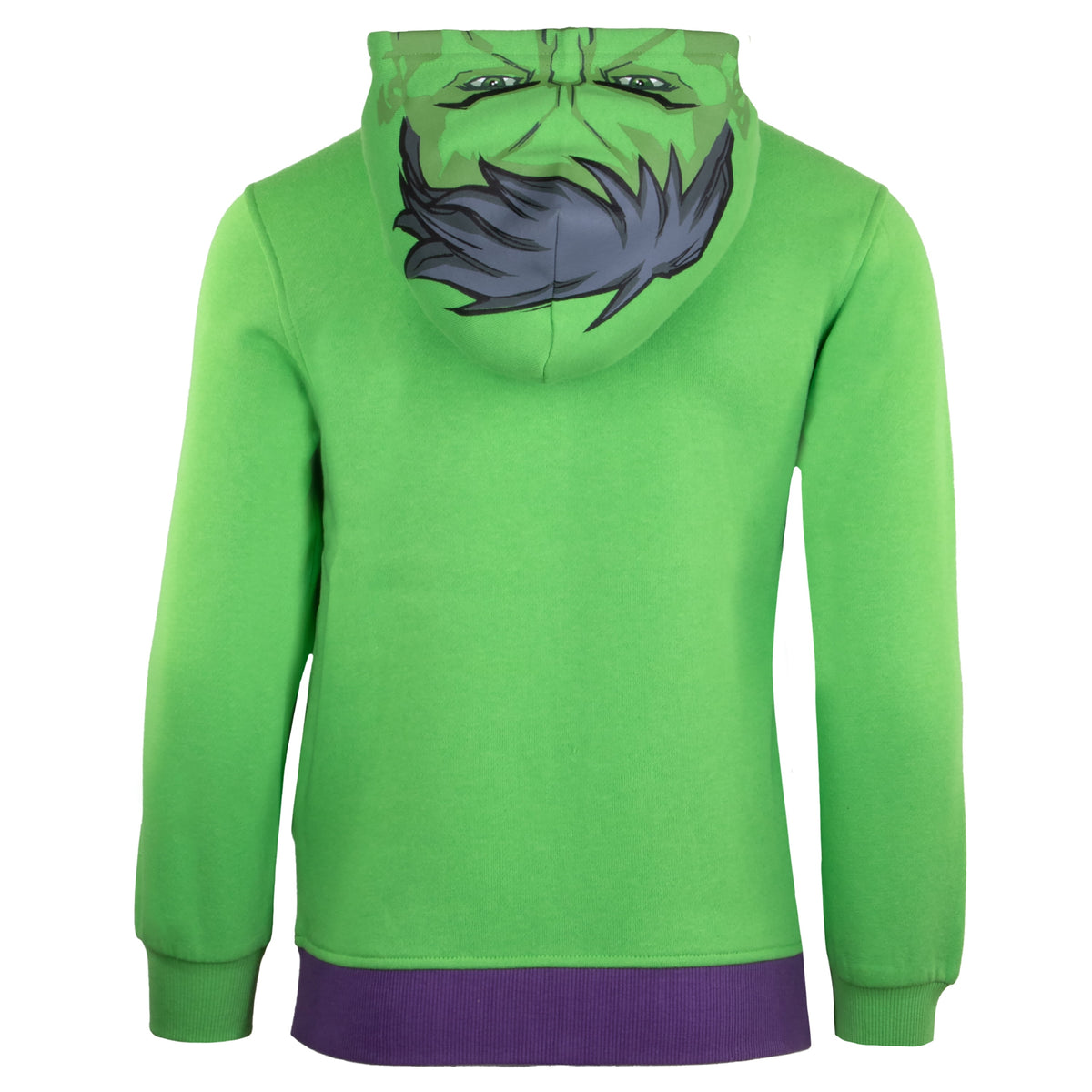 Marvel Avengers Boys Zip-Up Hooded Cosplay Sweatshirt, Black Panther, Hulk, or Miles Morales Spider-Man (Hulk, Size 8)