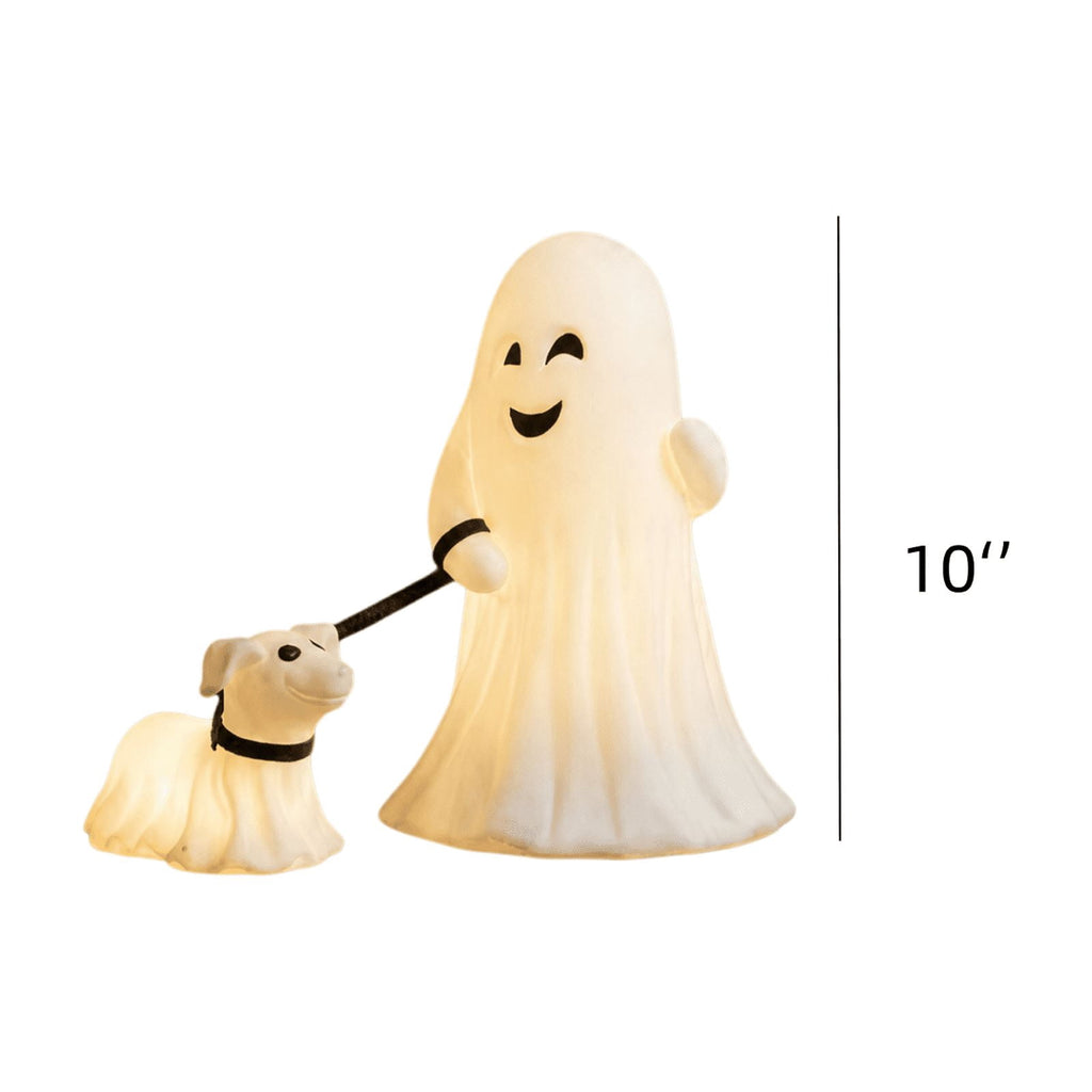 YZEGDCH Halloween 3D Ghost Campfire Flickering Night Light 2 Funny Roasting Marshmallows at Campfire LED Electric Faux Flameless Campfire Nightlight Funny Halloween Decor