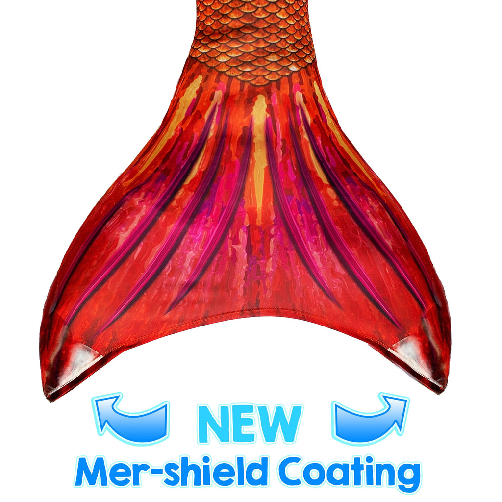 Sun Tail Mermaid Blue Lagoon Tail Skin, Size Child Extra Large (Monofin Not included) for Girls