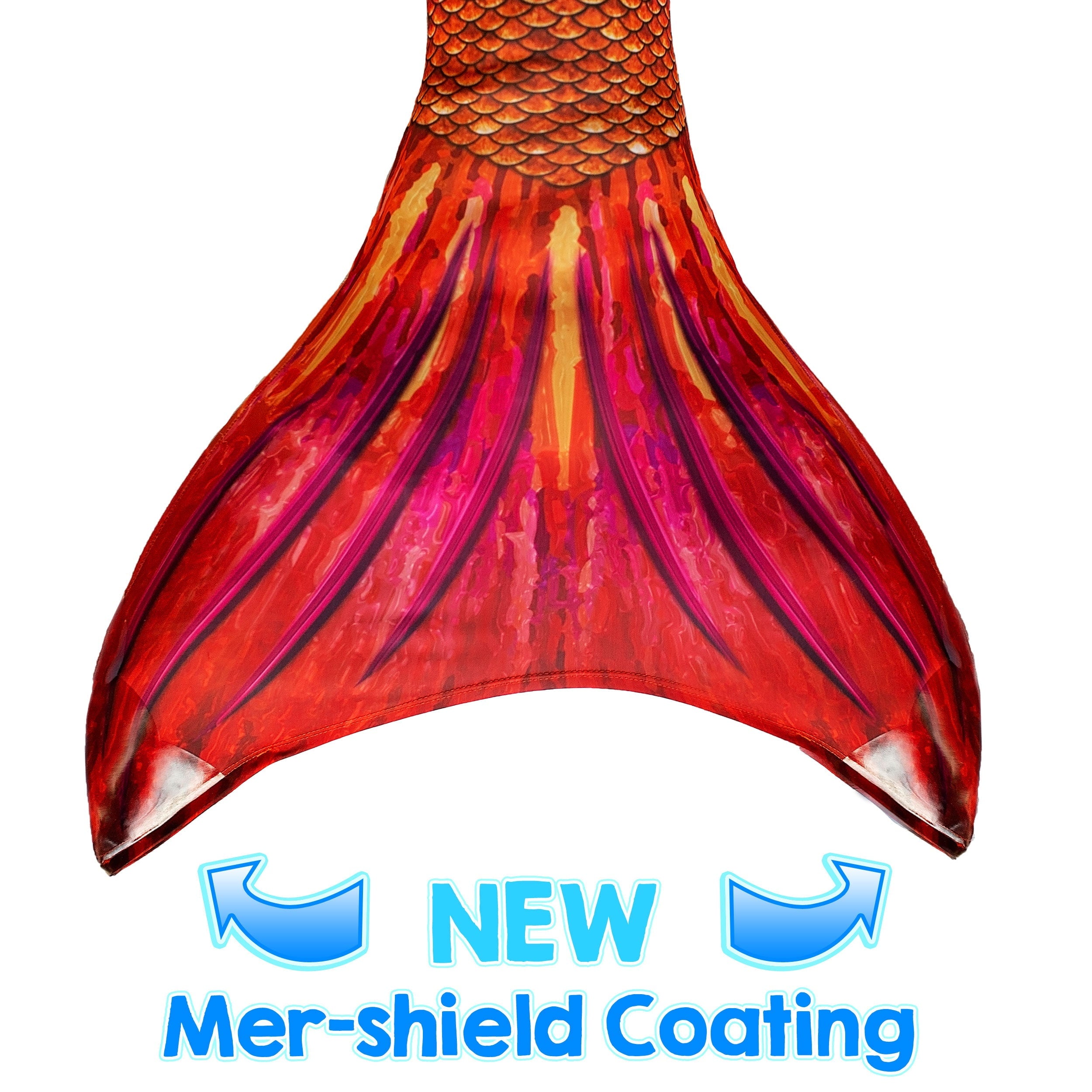 Sun Tail Mermaid Blue Lagoon Tail Skin, Size Child Extra Large (Monofin Not included) for Girls