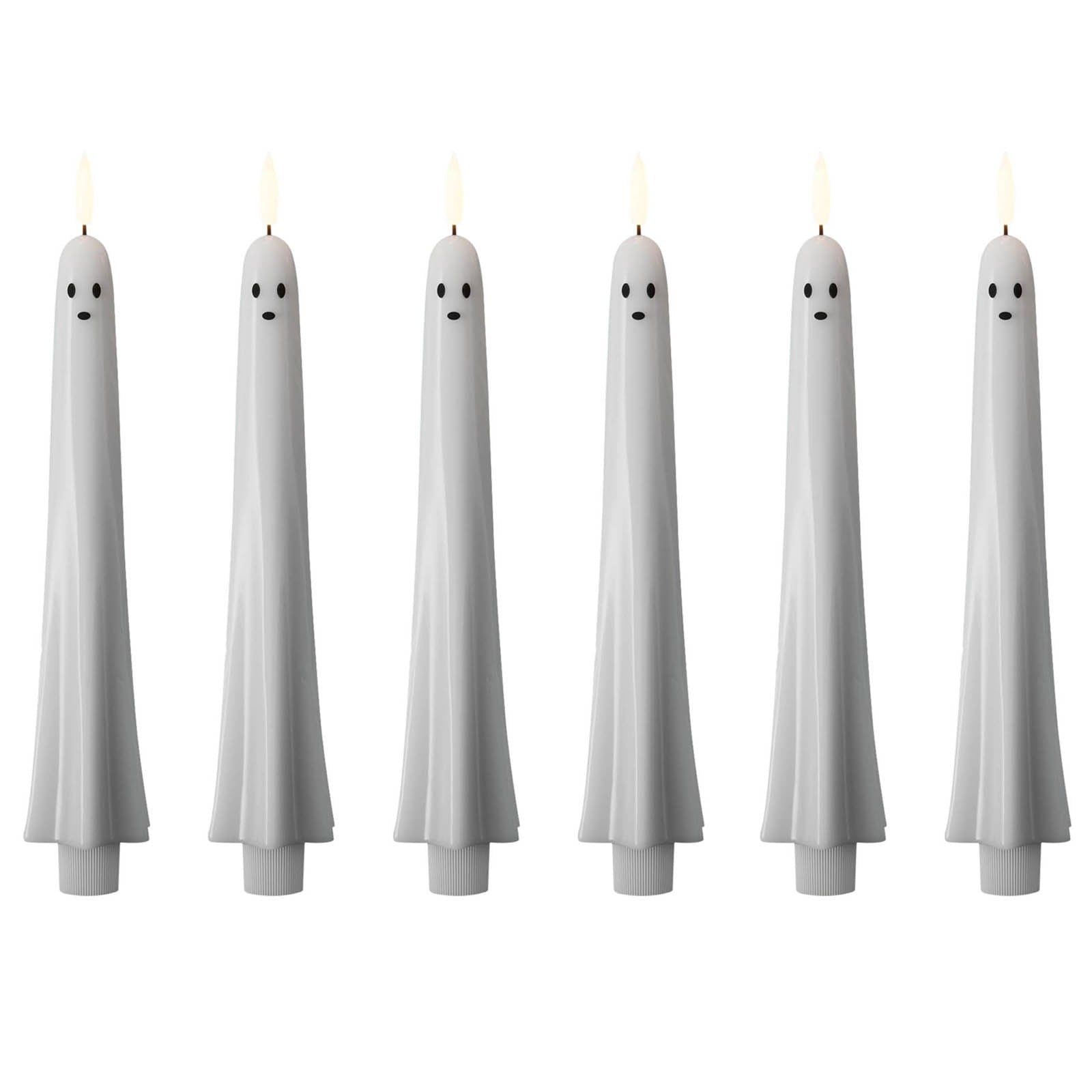 AZXY Halloween Decor, Halloween Indoor Decor, Halloween Tabletop, Artificial White Silk Rose Stems, Gothic Fake Floral Bouquet, Halloween Decorations for Home Table Party Decor