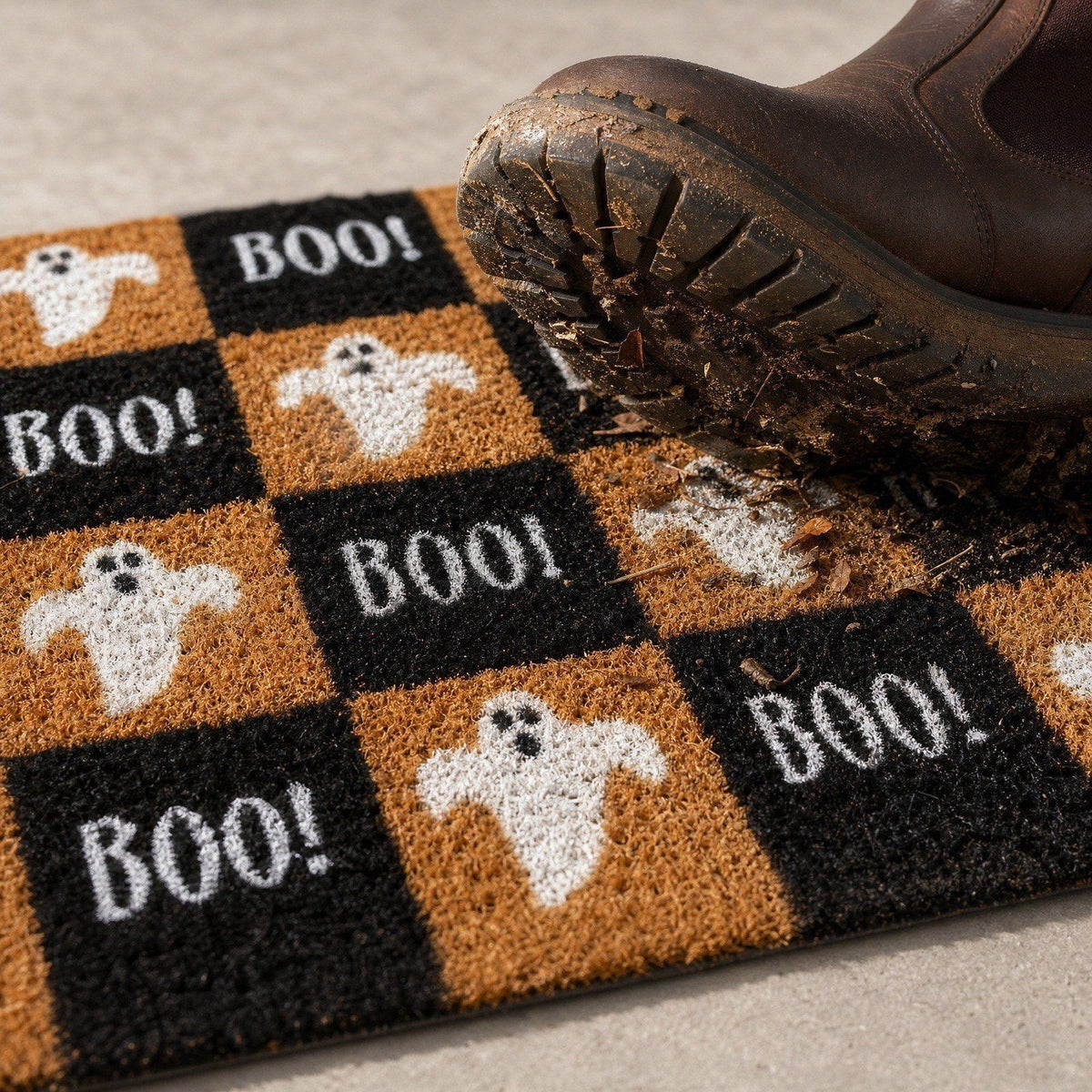 Tepsmf Halloween Doormat 19.7x31.4IN Soft Non Slip Halloween Bathroom Rug For Front Doors Porches And Witch-themed Home Decor