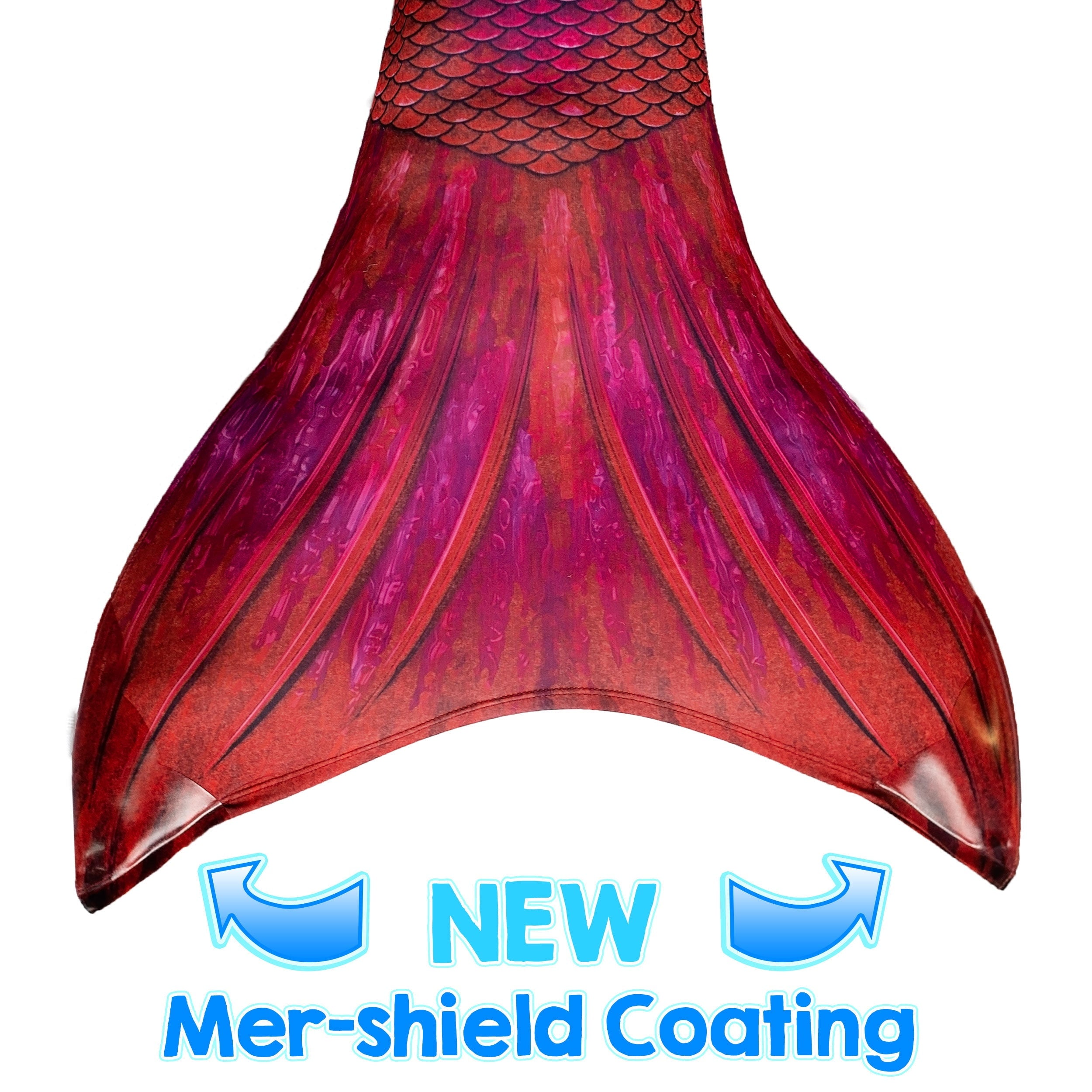 Sun Tail Mermaid Blue Lagoon Tail Skin, Size Child Extra Large (Monofin Not included) for Girls