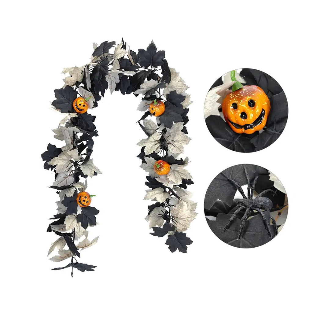SCNOR Artificial Fall Oak Leaves 2-Pack, Faux Autumn Stems for Vase, Thanksgiving Halloween Table Decor