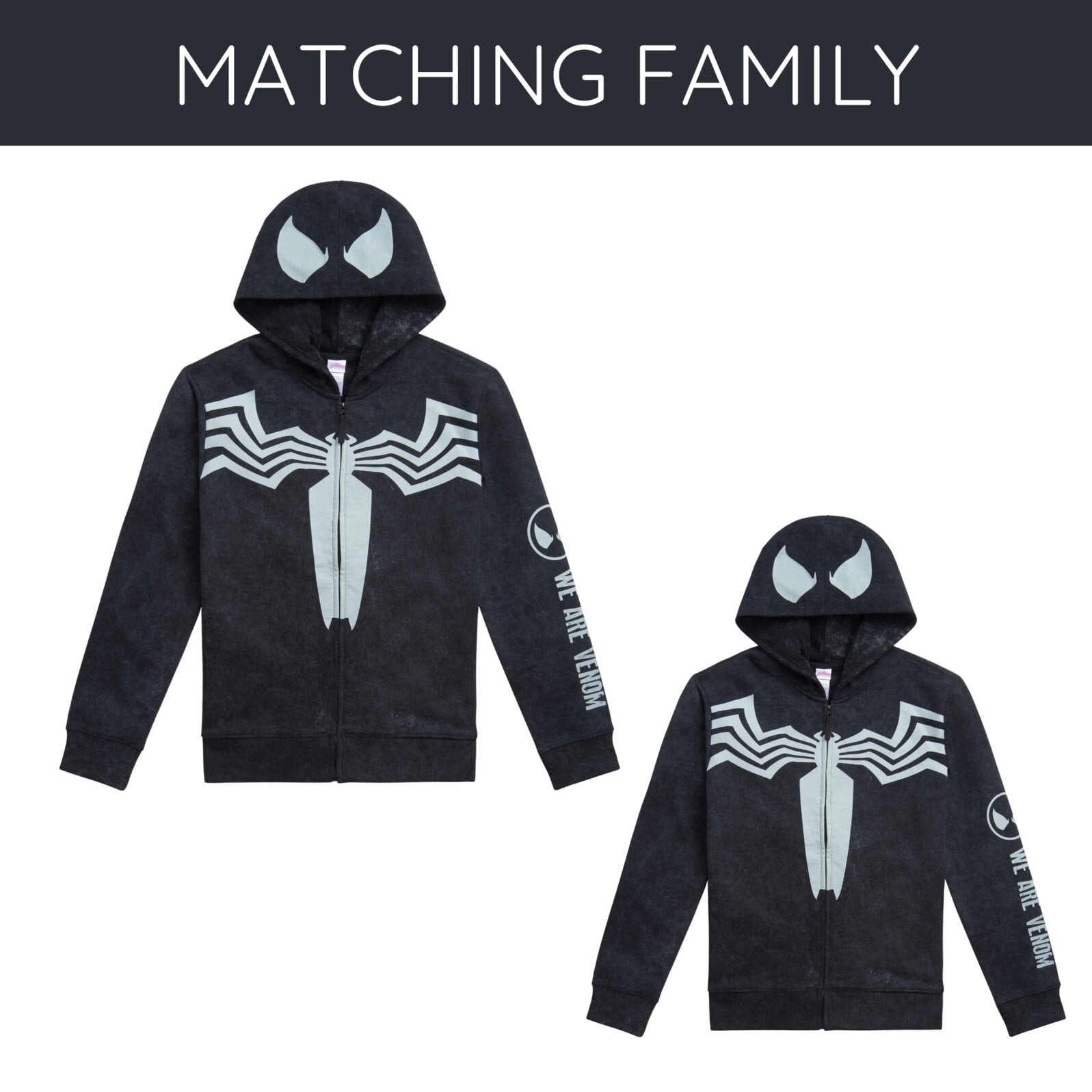 Marvel Spider-Man Little Boys' Cosplay Fleece Zip-Up Hoodie Miles Morales Black