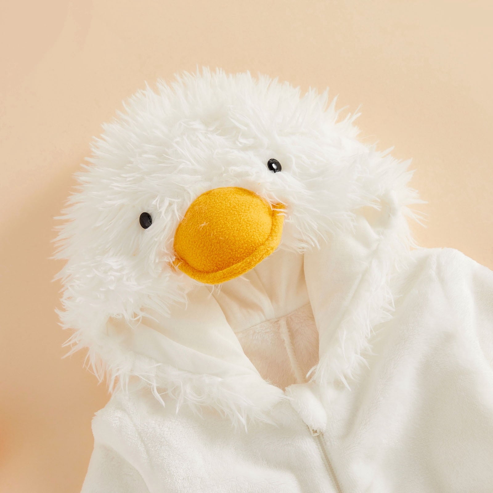 RUINIXCW Toddler Baby Girl Boy Halloween Chick Costume Cosplay Outfit Infant Fall Winter Clothes Snowsuit Fleece Jumpsuit Long Sleeve Hooded Romper