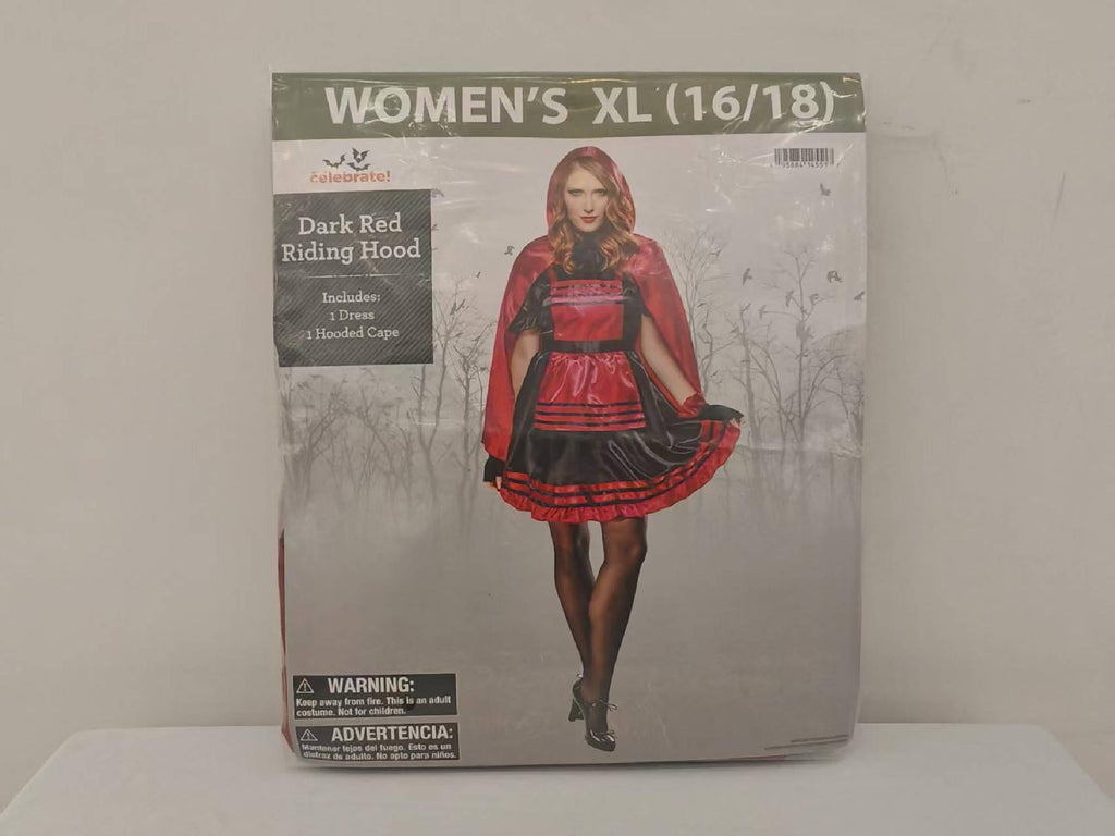 Red Riding Hood Halloween Costume for Adults, Women's Size L (12/14), by Way to Celebrate
