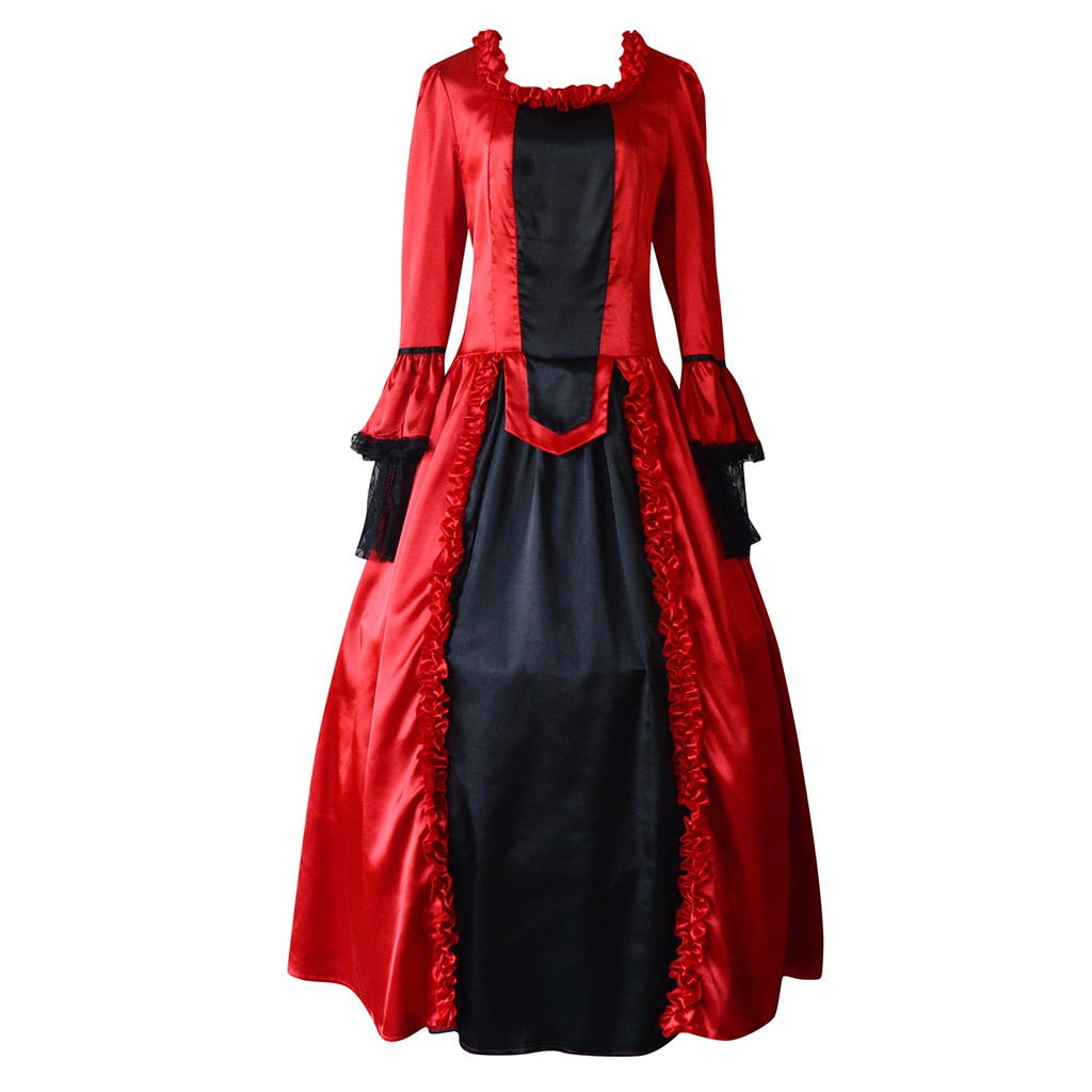 UPPADA Plus Size Victorian Dress for Women Lace Up Flare Sleeve Ball Gown with Corset Evening Party Maxi Gowns Vintage Cocktail Dress Wedding Dresses Early