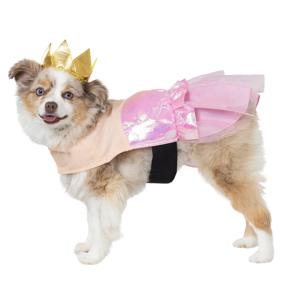 Vibrant Life Halloween Good Witch Costume for Dogs, Pink and Gold, Medium