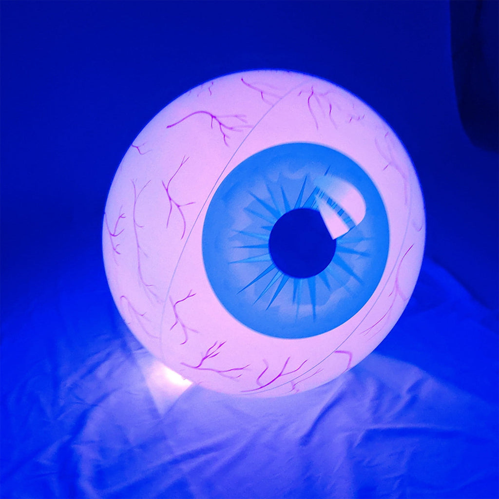 Kdkad Halloween Inflatables Large Set of Eyes Decoration, 23.6 Inch Large LED Glowing Eyes Inflatable Set, Blow Ups Eyes for Yard Horror Parties & Blow-Up Displays