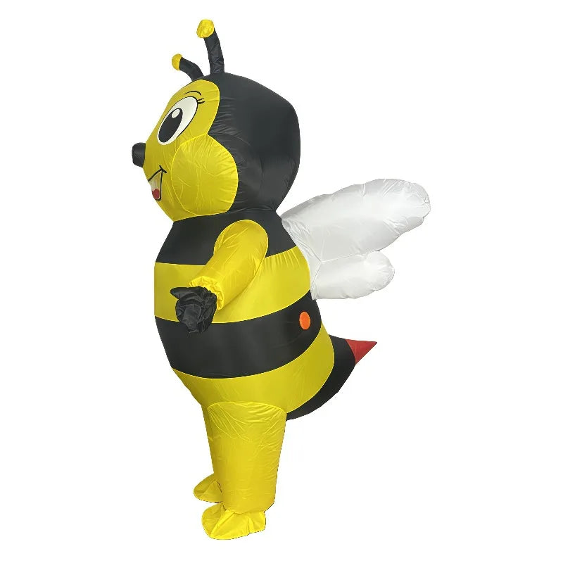 Bee Inflatable Costume Men And Women Full Body Inflatable Dress Up Adult Christmas Halloween Carnival Cosplay Inflatable Suit,Height 59"–74.8",Bee