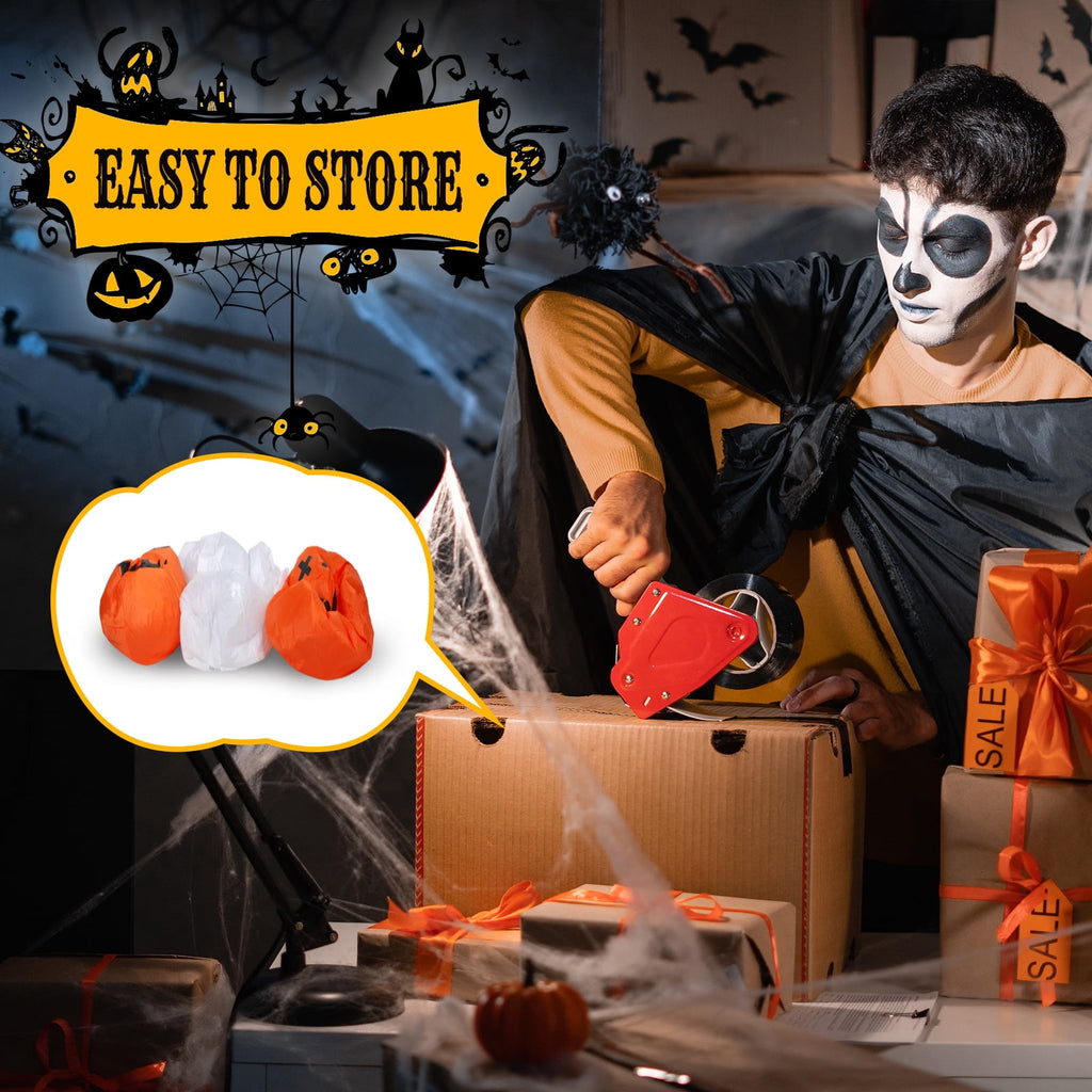 Ktaxon 12' Halloween Inflatables Outdoor Halloween Decoration Giant Ghost with 2pcs Pumpkin Blow up Decor