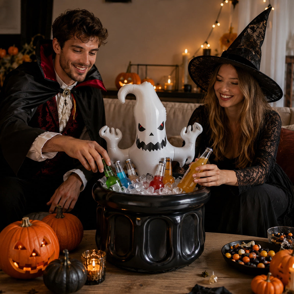 THOPBPRK Black Halloween Pumpkin Decoration for Home, Gothic Table Centerpiece Decor, Fall Figurine for Party and Seasonal Indoor Display